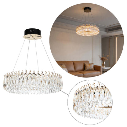 Premium Gold Crystal LED Chandelier