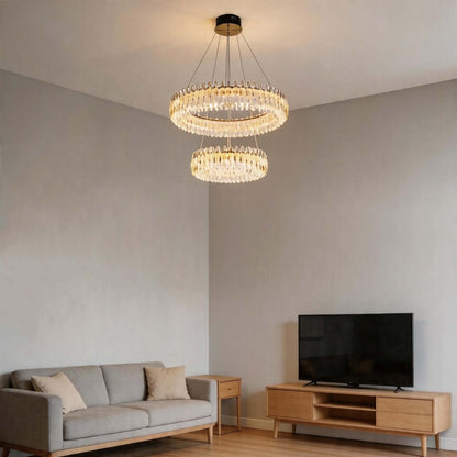 Premium Gold Crystal LED Chandelier