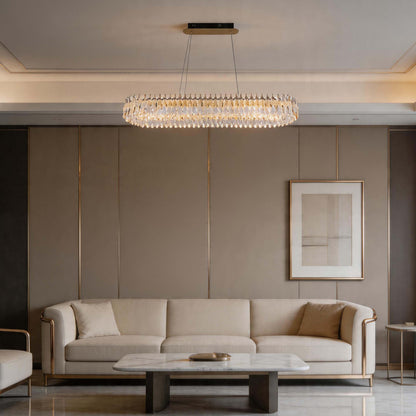 Premium Gold Crystal LED Chandelier