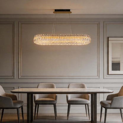 Premium Gold Crystal LED Chandelier