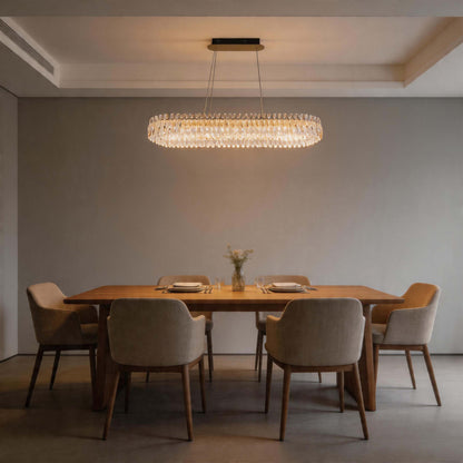Premium Gold Crystal LED Chandelier
