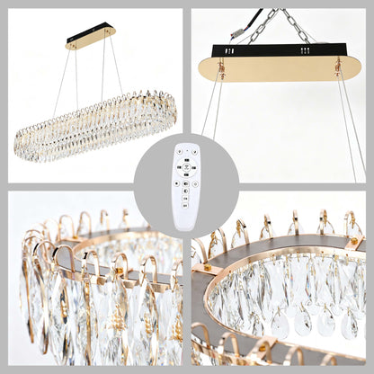 Premium Gold Crystal LED Chandelier