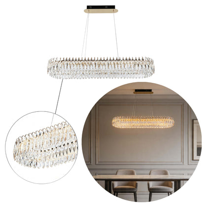 Premium Gold Crystal LED Chandelier