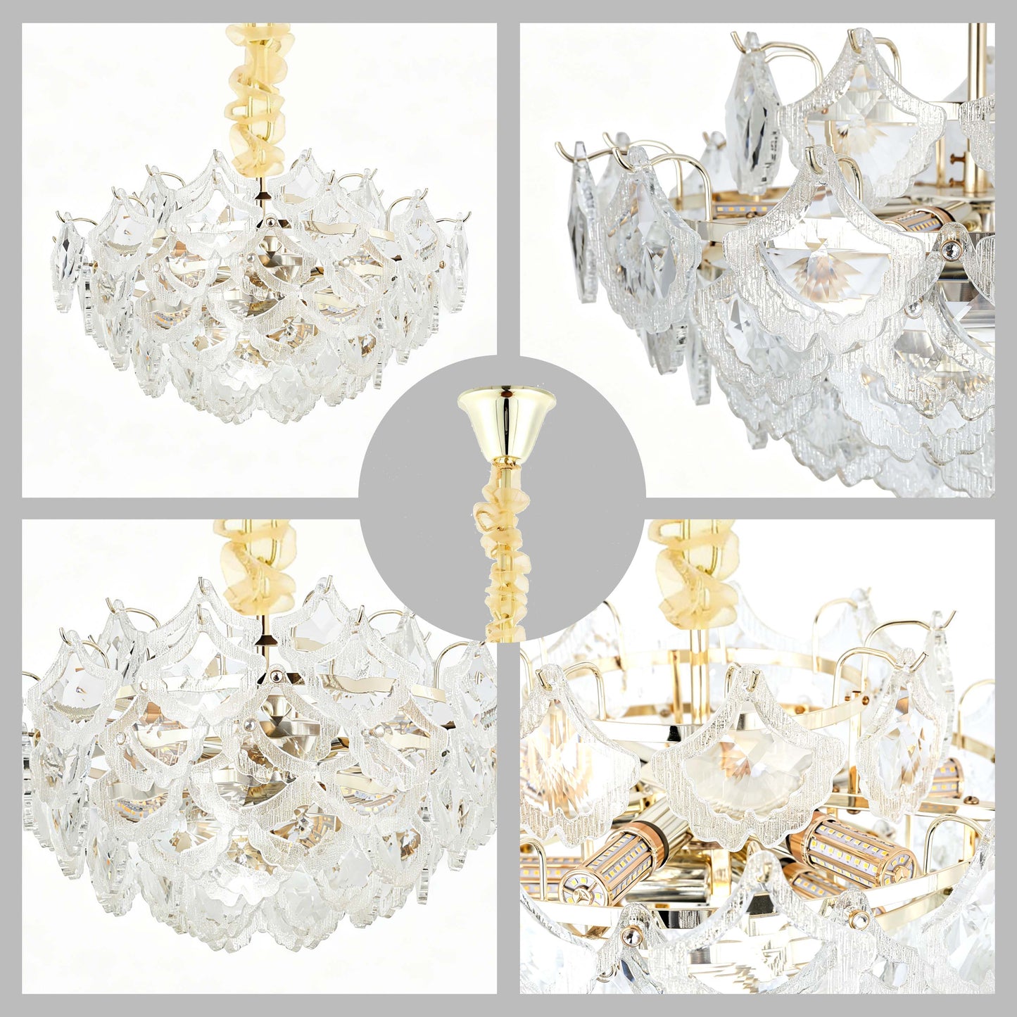 Luxury Gold Crystal Chandelier M2123