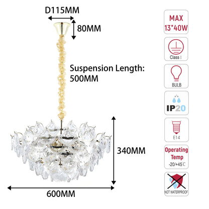 Luxury Gold Crystal Chandelier M2123