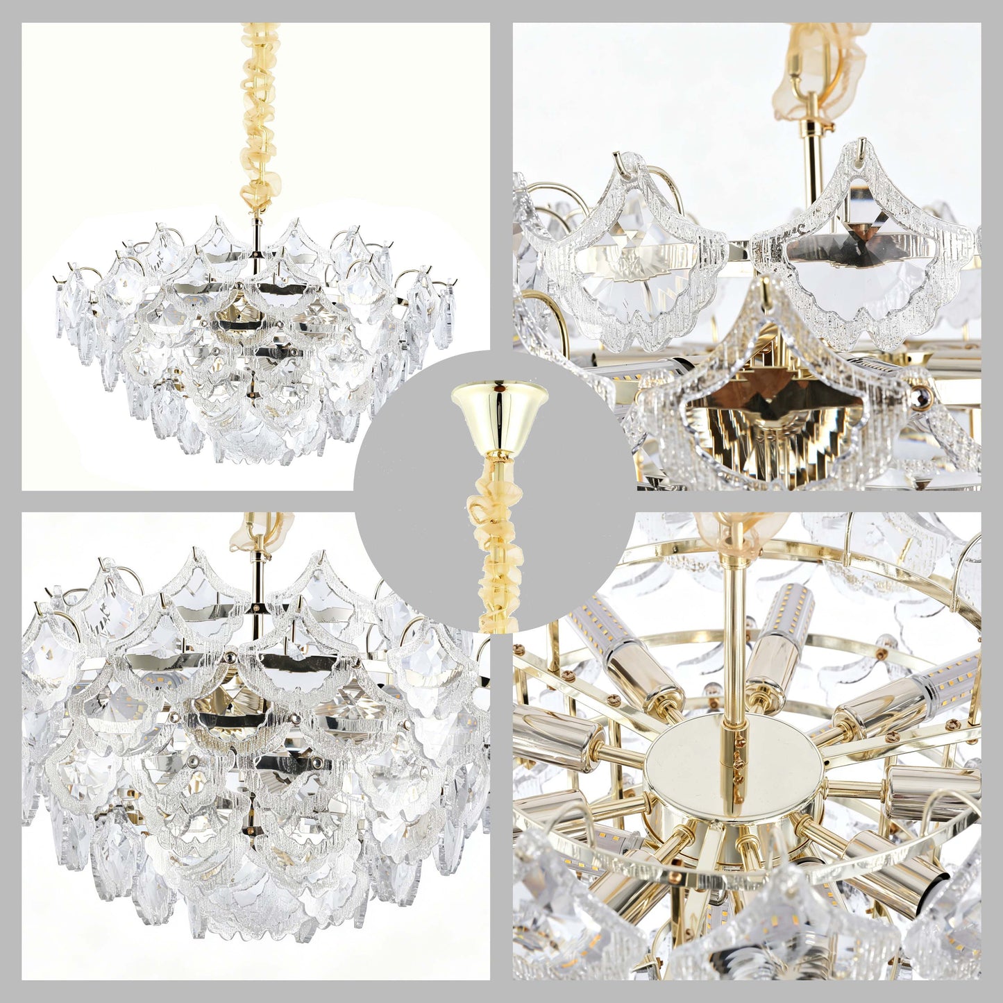Luxury Gold Crystal Chandelier M2123