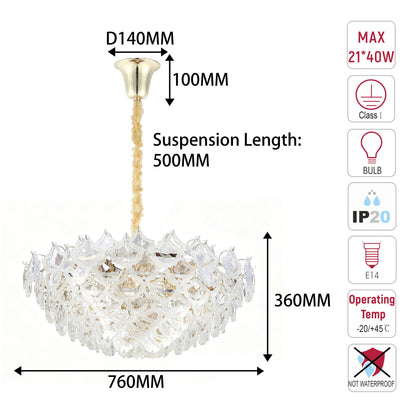 Luxury Gold Crystal Chandelier M2123