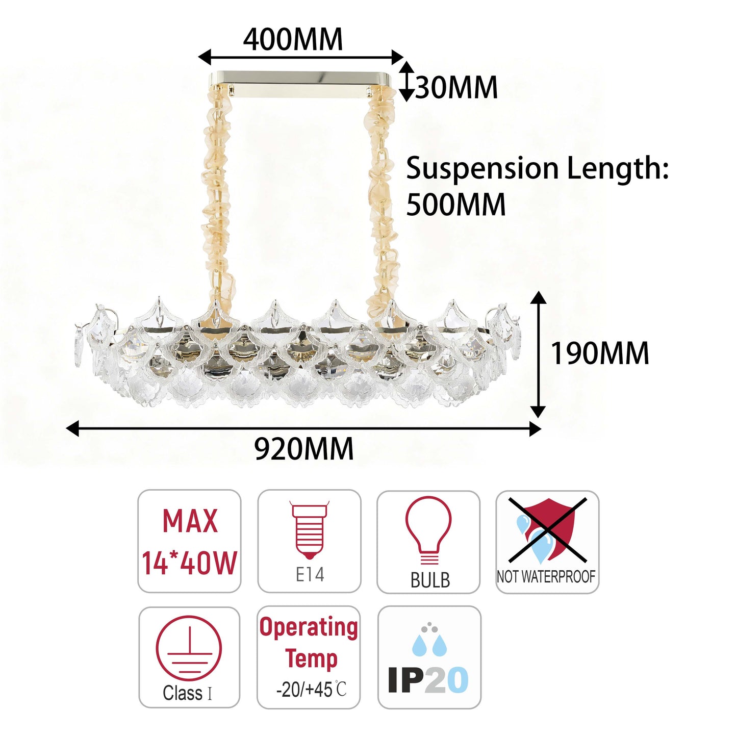 Luxury Gold Crystal Chandelier M2123