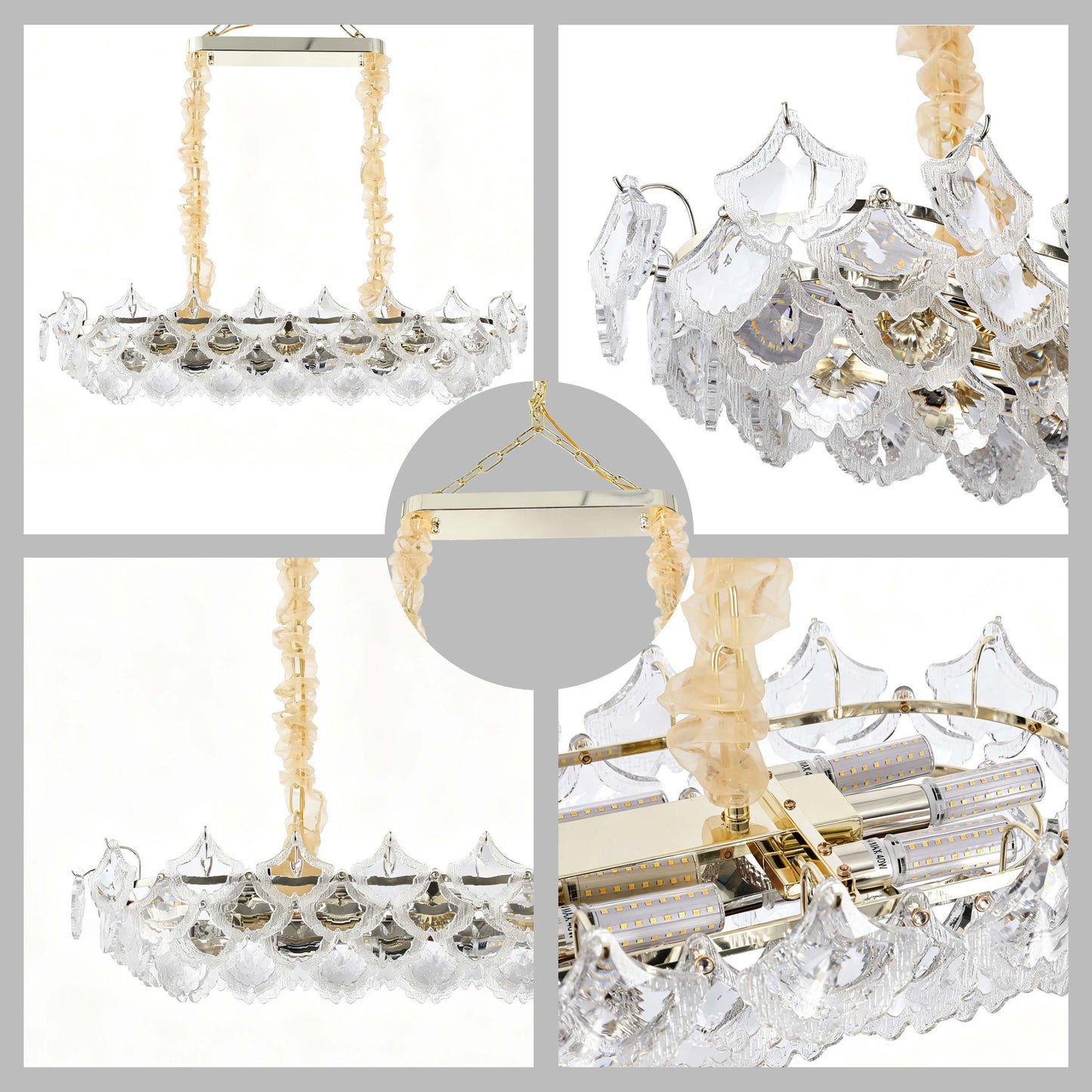 Luxury Gold Crystal Chandelier M2123