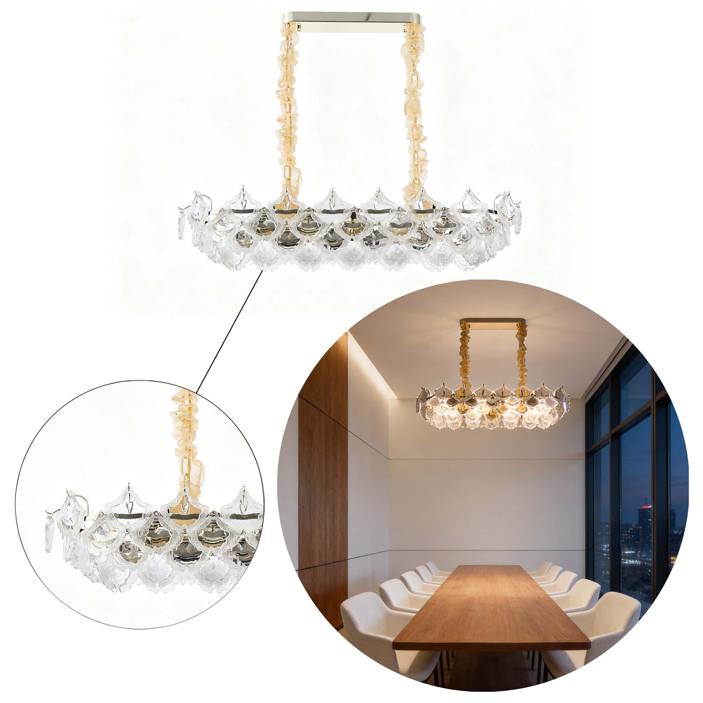 Luxury Gold Crystal Chandelier M2123