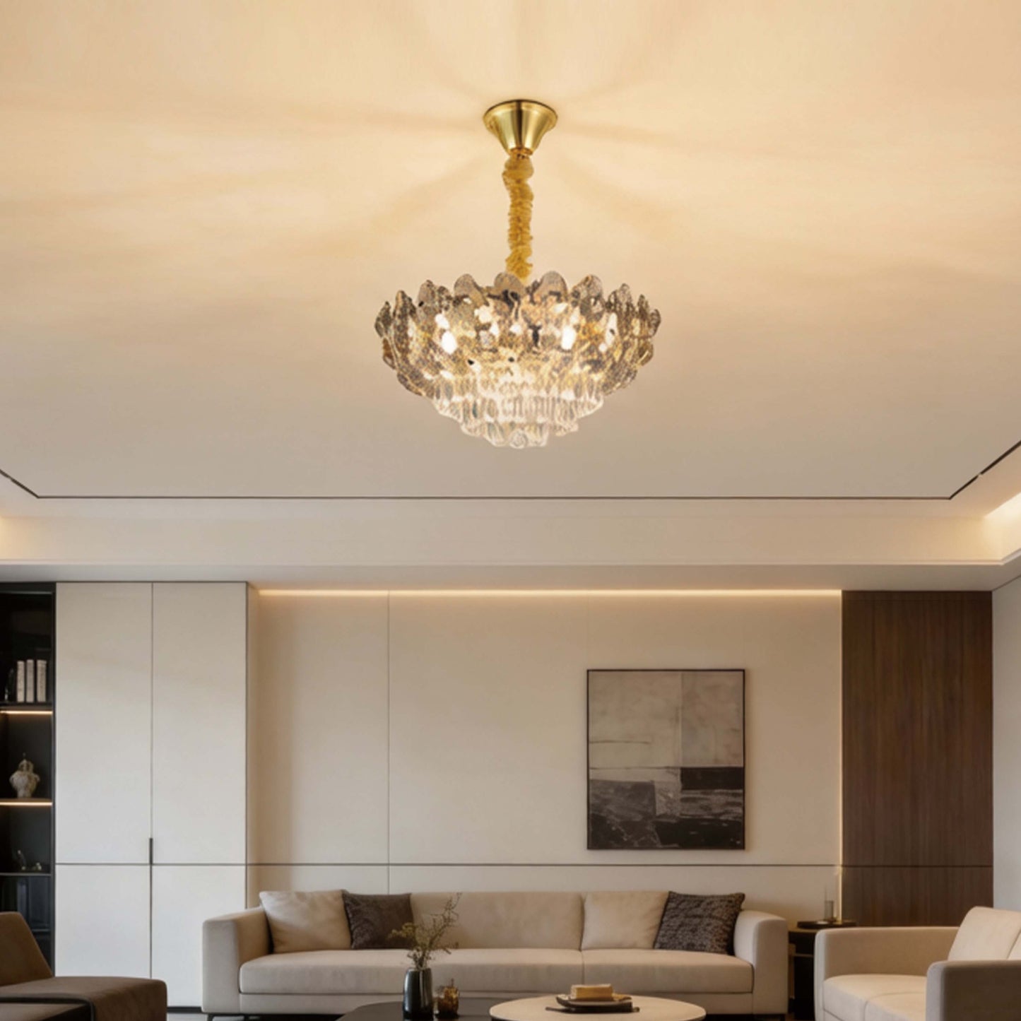 Luxury Gold Crystal Empire Chandelier M2158