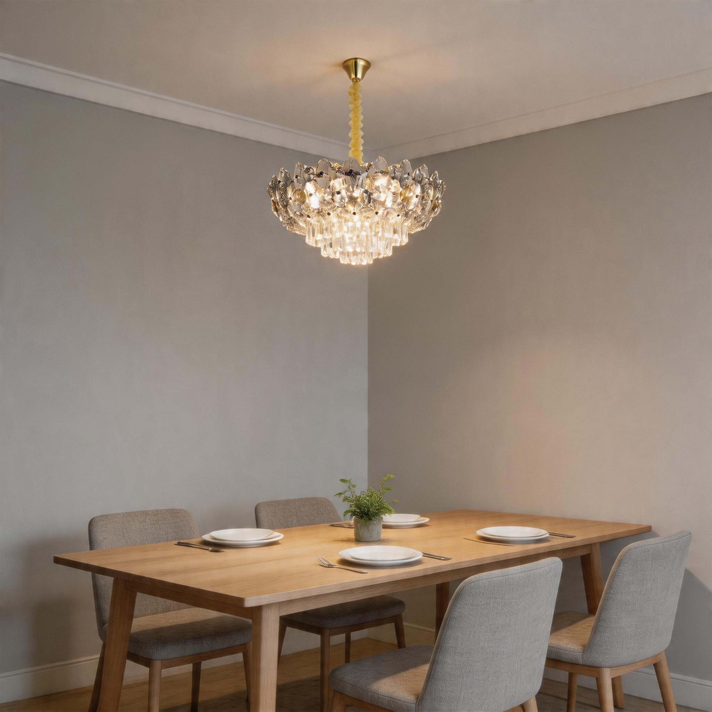 Luxury Gold Crystal Empire Chandelier M2158
