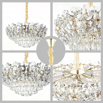 Luxury Gold Crystal Empire Chandelier M2158