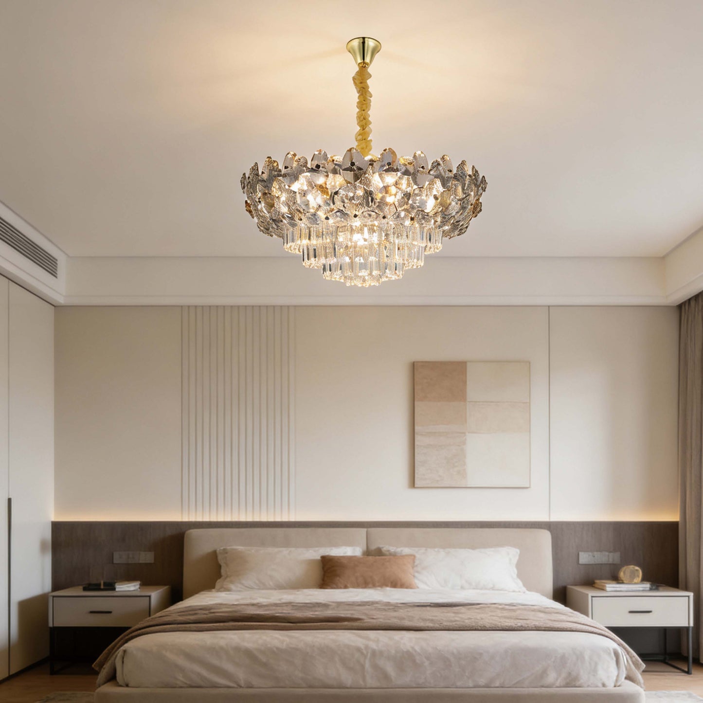Luxury Gold Crystal Empire Chandelier M2158