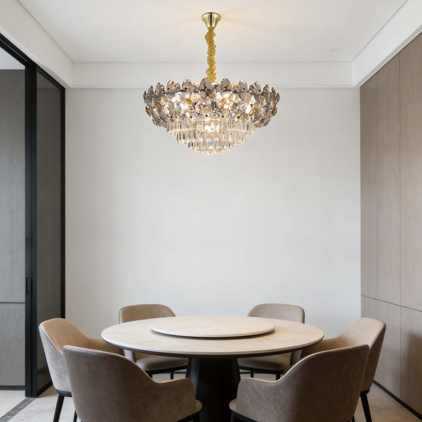 Luxury Gold Crystal Empire Chandelier M2158