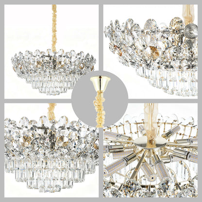 Luxury Gold Crystal Empire Chandelier M2158