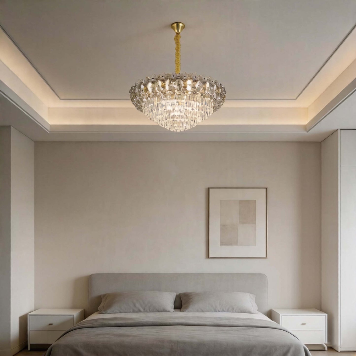 Luxury Gold Crystal Empire Chandelier M2158