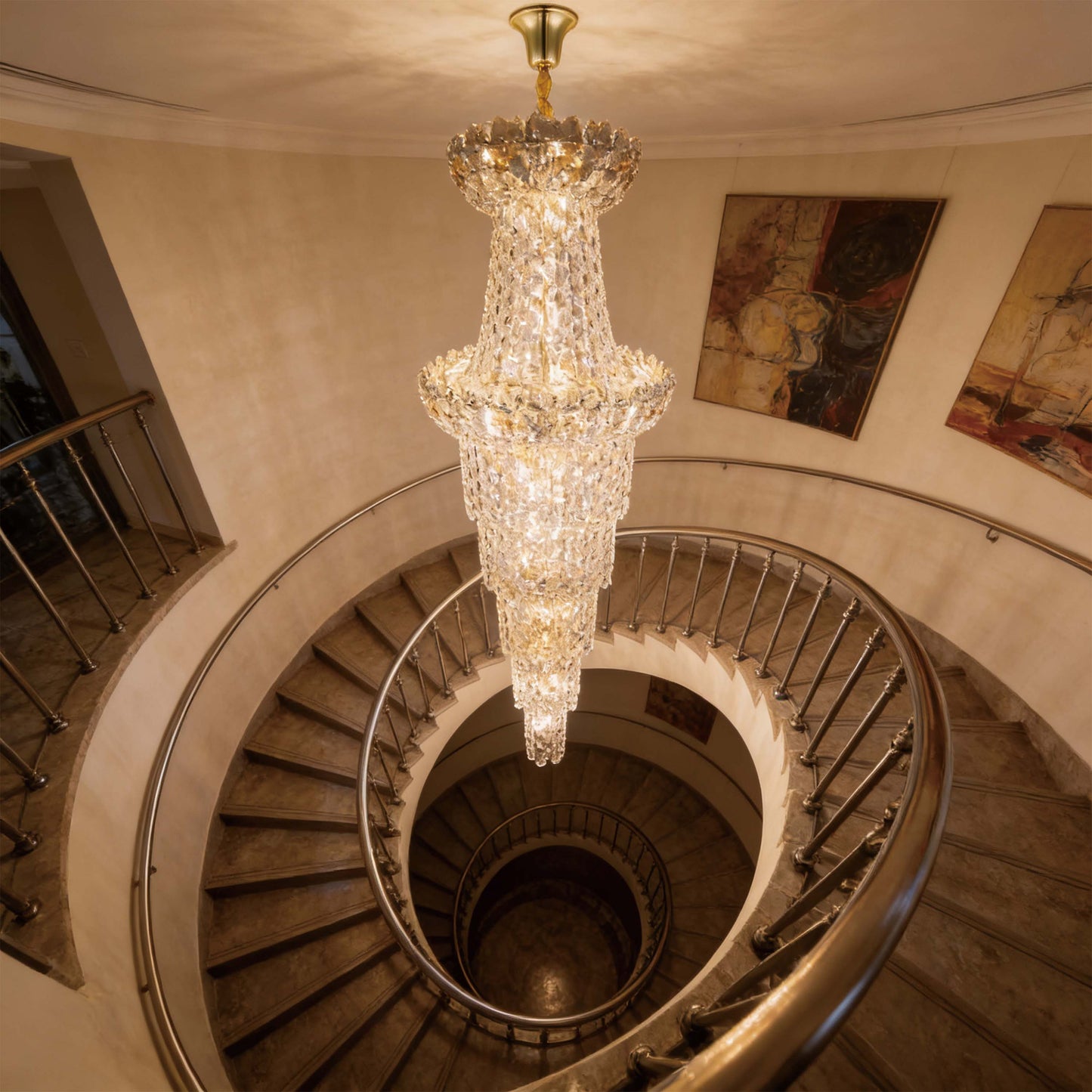 Luxury Gold Crystal Empire Chandelier M2158