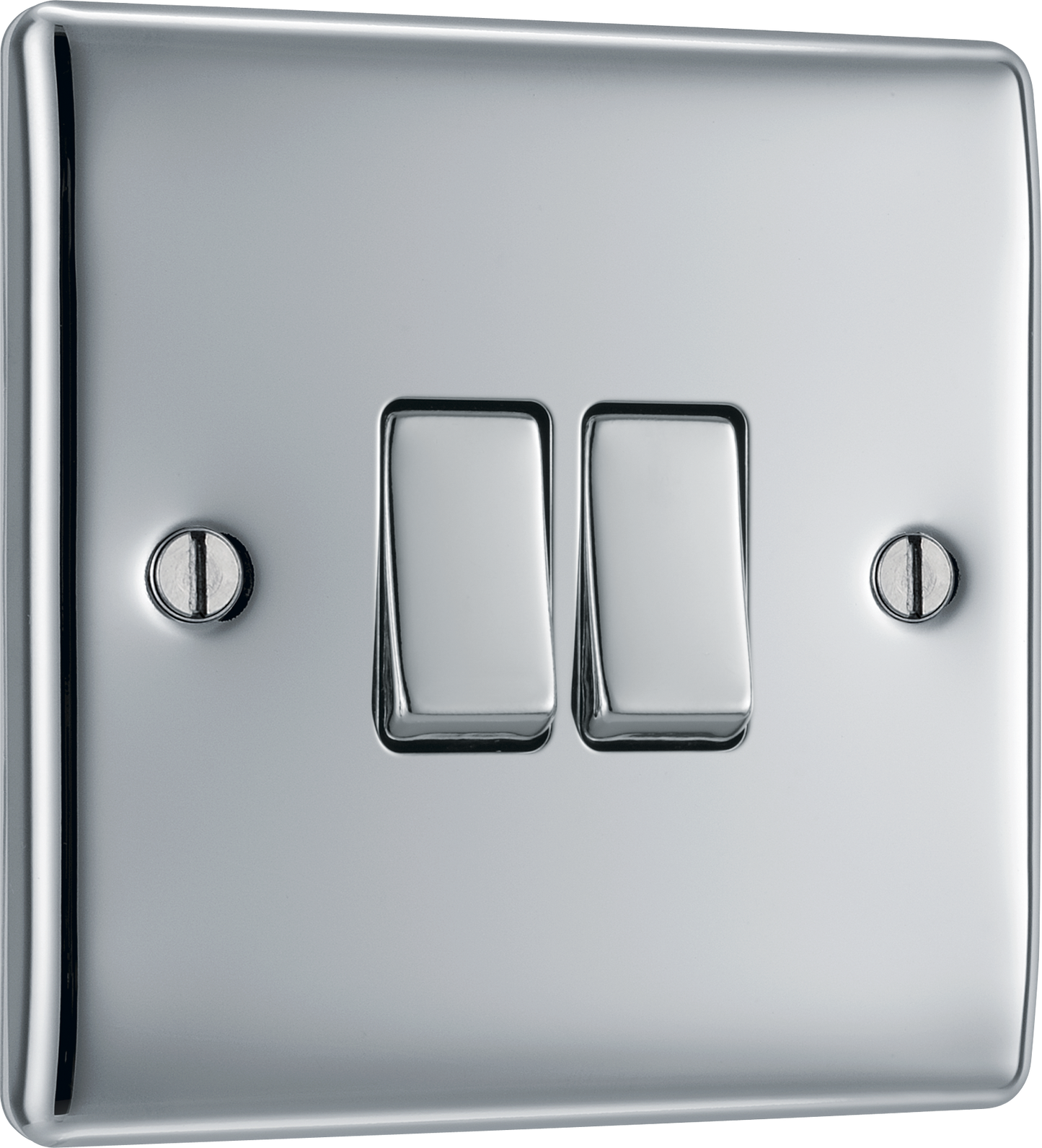 BG Nexus Metal Polished Chrome 16Ax Light Switch