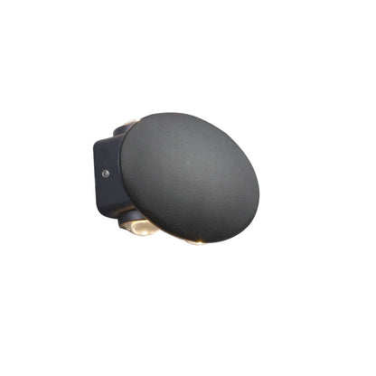 Black Ellipse Up/Down LED Wall Light