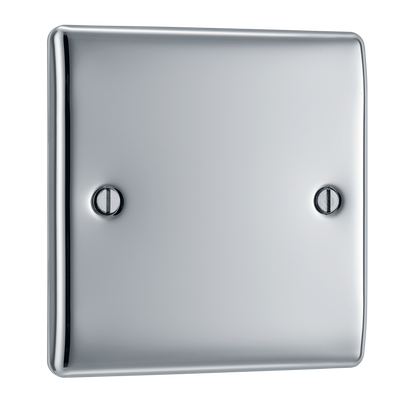 BG Nexus Metal Polished Chrome Blank Plate