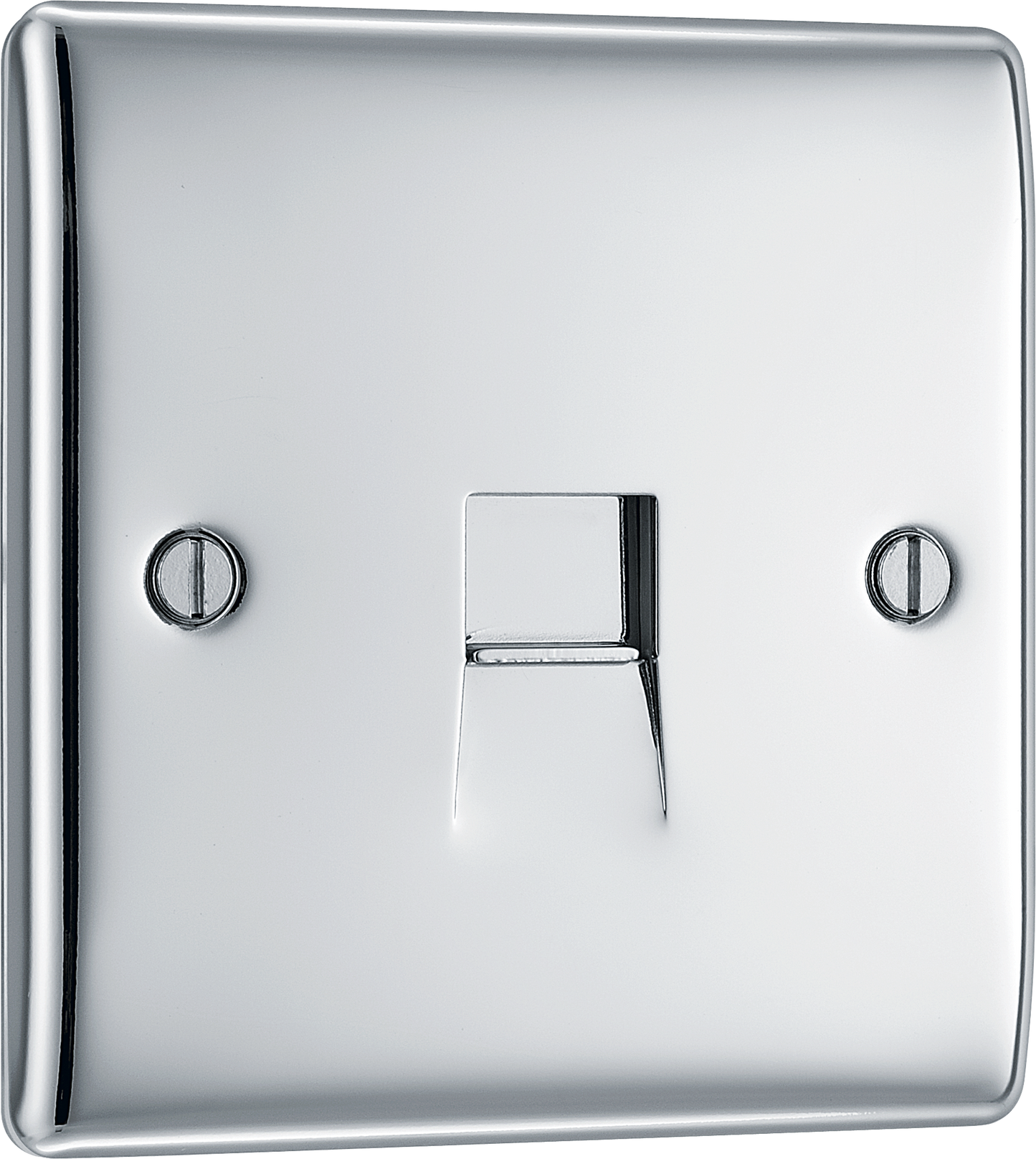 BG Nexus Metal Polished Chrome Telephone & Data Outlet
