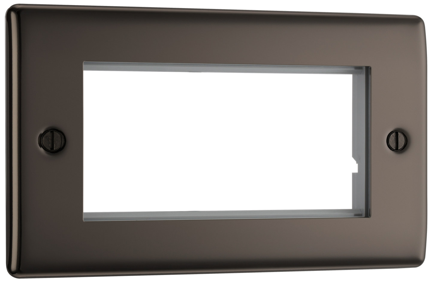 BG Nexus Metal Black Nickel Euro Module Front Plate