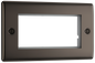 BG Nexus Metal Black Nickel Euro Module Front Plate