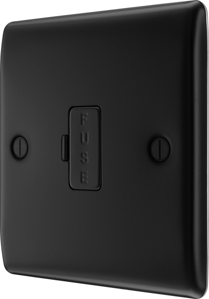 BG Nexus Metal Matt Black Fused Connection Unit