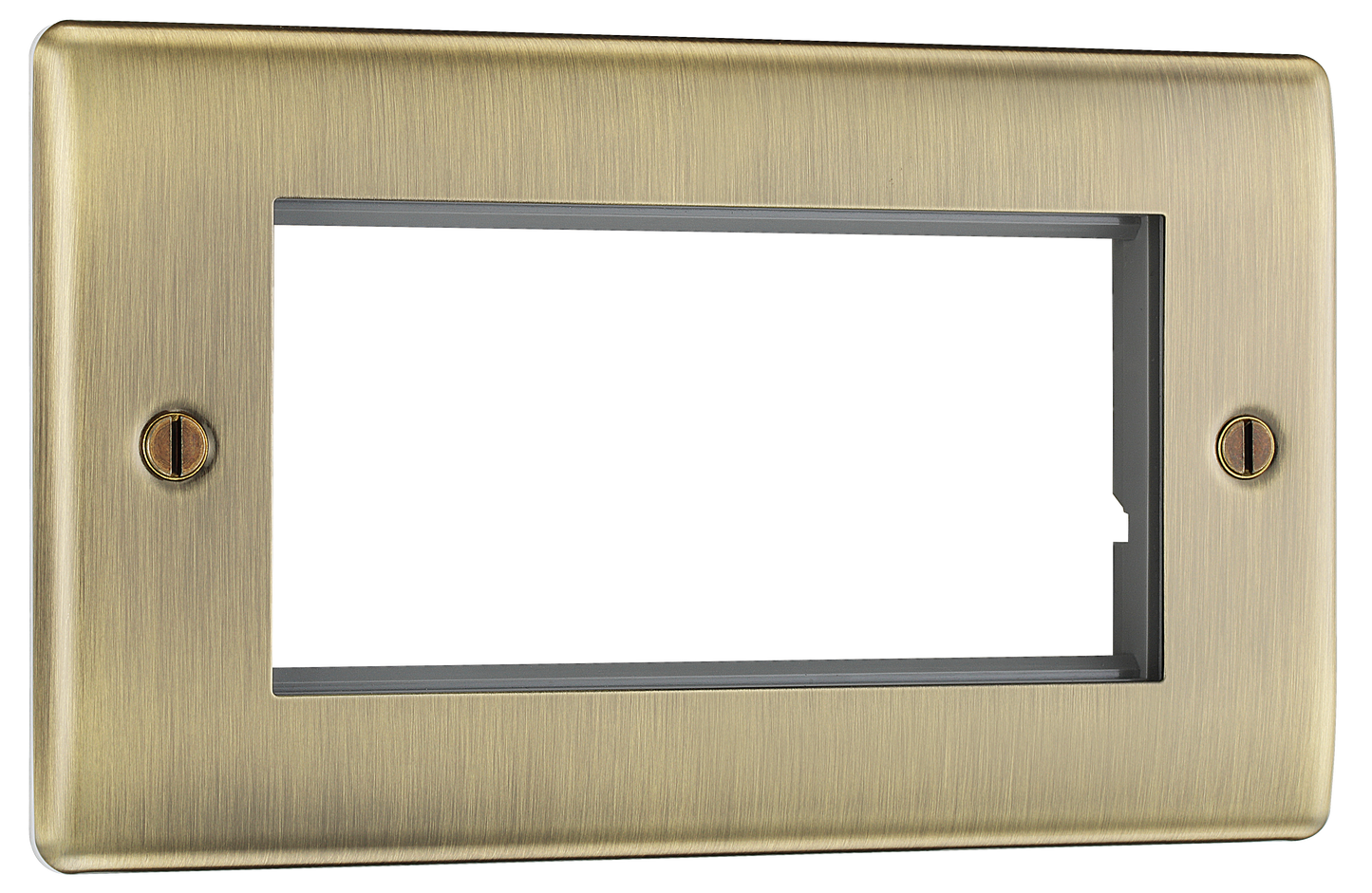 BG Nexus Metal Antique Brass Euro Module Front Plates