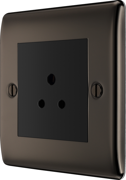 BG Nexus Metal Black Nickel Round Pin Socket