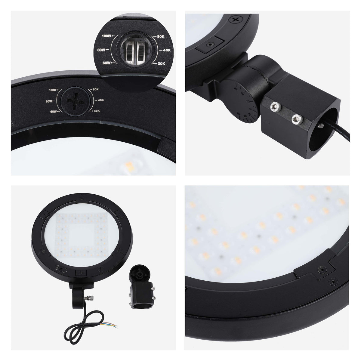 LED Outdoor Wall Light, Selectable 60-100W & 3CCT