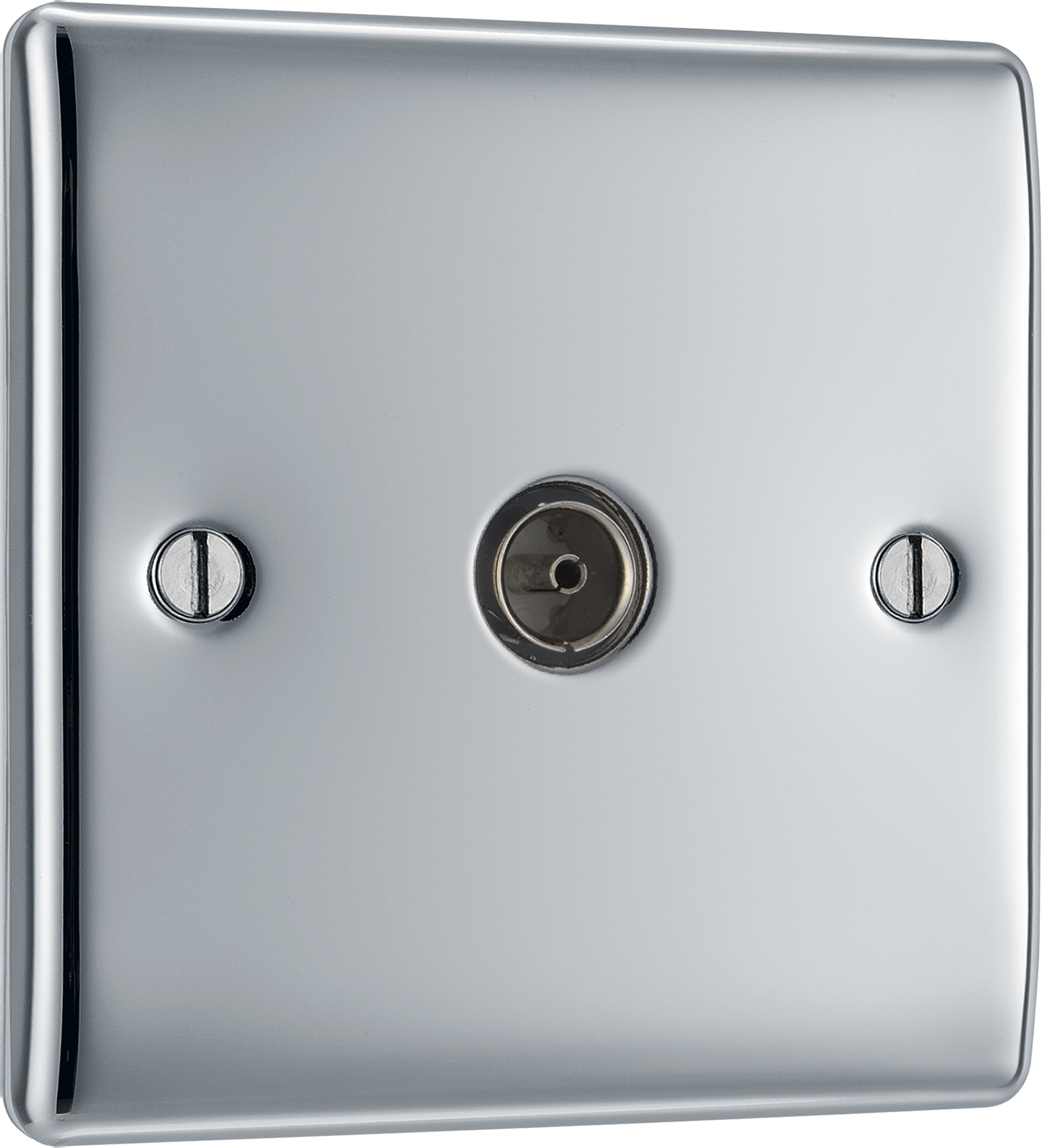 BG Nexus Metal Polished Chrome Co-Axial & Satellite Socket