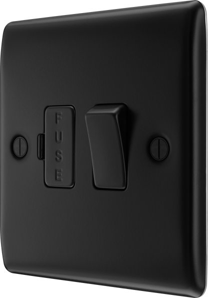 BG Nexus Metal Matt Black Fused Connection Unit
