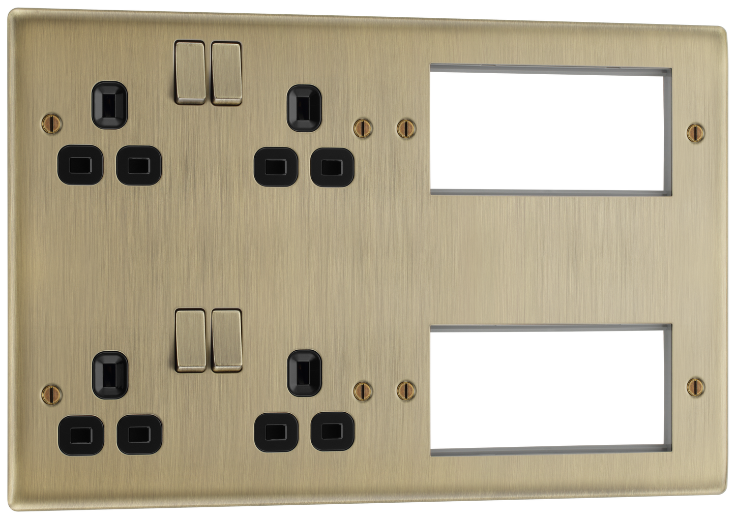 BG Nexus Metal Antique Brass Combination Plates