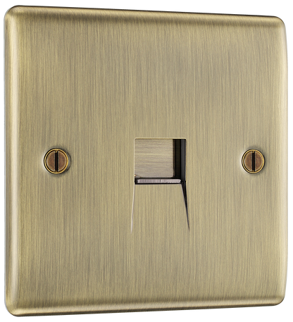 BG Nexus Metal Antique Brass Telephone & Data Outlets