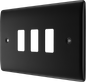 BG Nexus Metal Matt Black Grid Front Plate