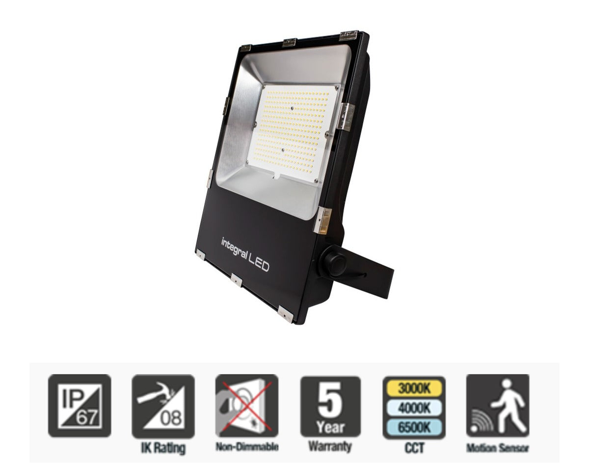 Integral 150W Precision Plus Area Floodlight 19500LM 3000K Non Dim IP66 IK08 5 Yr Warranty