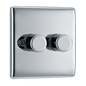 BG Nexus Metal Polished Chrome Dimmer Switch