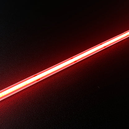 Red COB LED Strip Light - 24V, 528 LEDs/m, 14W/m