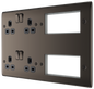 BG Nexus Metal Black Nickel Combination Plate
