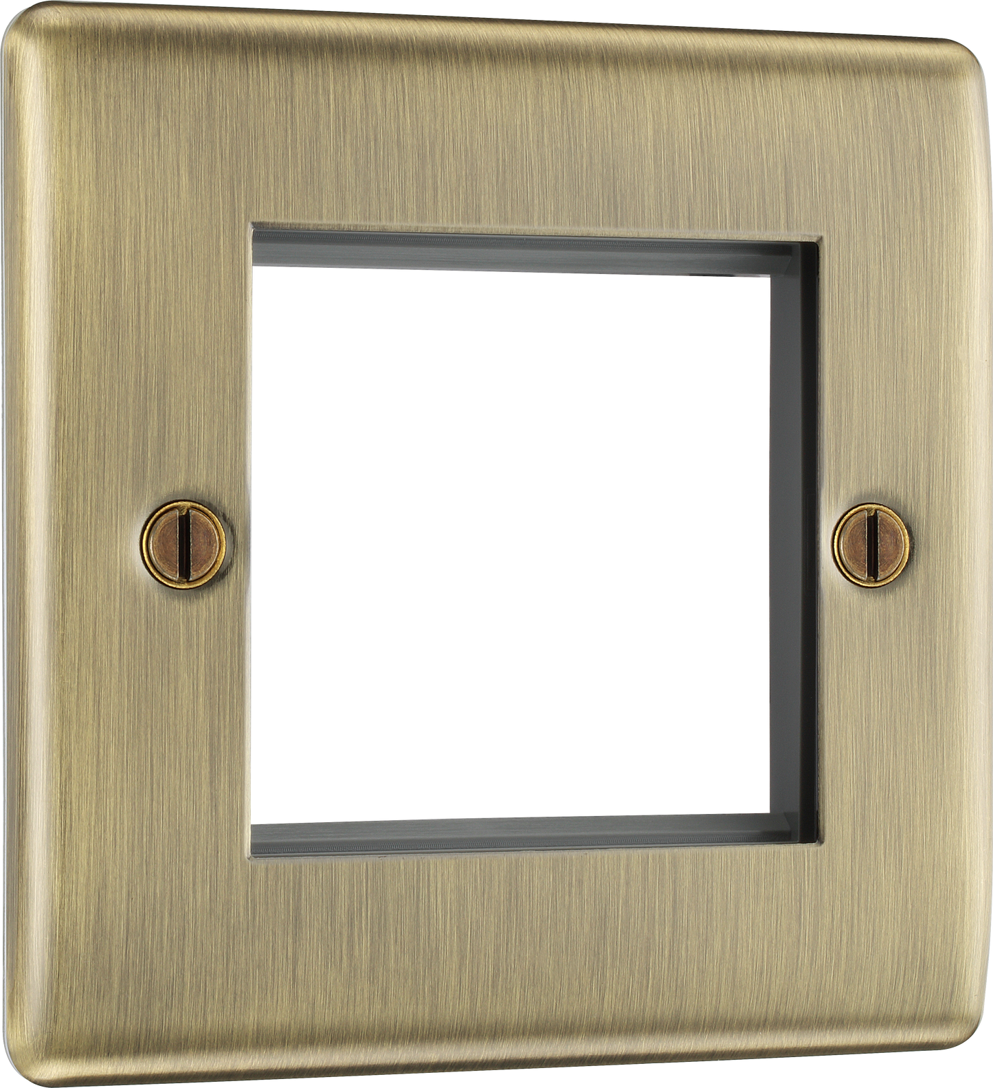 BG Nexus Metal Antique Brass Euro Module Front Plates