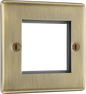BG Nexus Metal Antique Brass Euro Module Front Plates