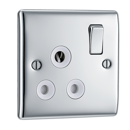 BG Nexus Metal Polished Chrome Round Pin Socket