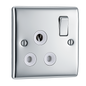 BG Nexus Metal Polished Chrome Round Pin Socket
