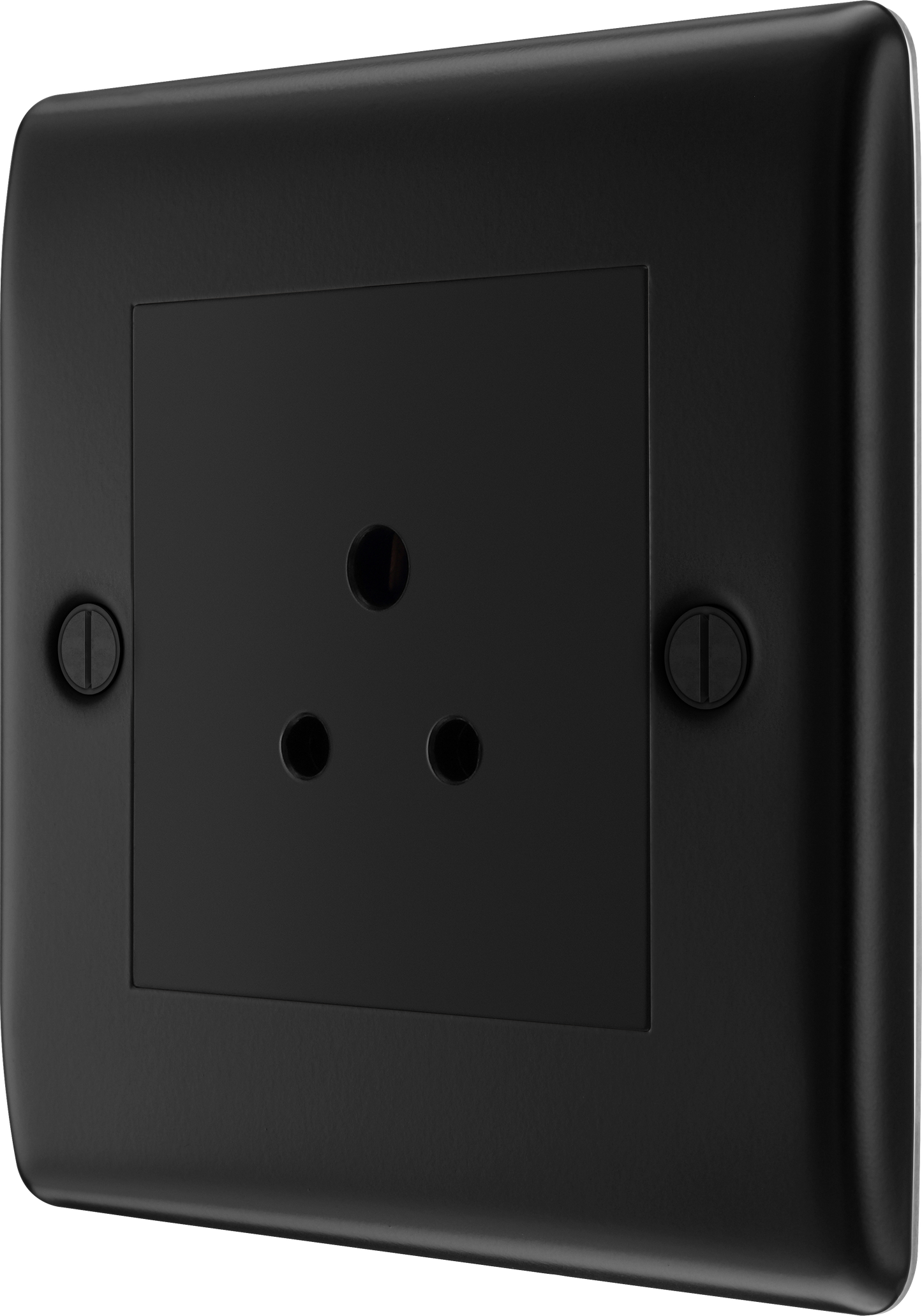 BG Nexus Metal Matt Black Round Pin Socket