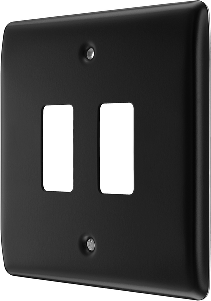 BG Nexus Metal Matt Black Grid Front Plate
