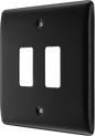 BG Nexus Metal Matt Black Grid Front Plate