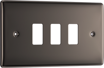BG Nexus Metal Black Nickel Grid Front Plate