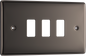 BG Nexus Metal Black Nickel Grid Front Plate